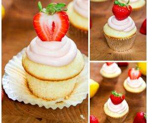 Strawberry Lemonade Cupcakes