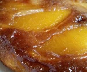 Upside-Down Peach Cake