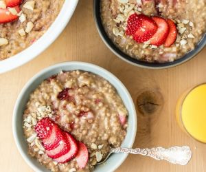 PB&J Steel Cut Oatmeal