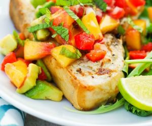 Grilled Swordfish with a Fruit Salsa