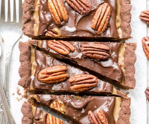 Chocolate Pecan Tart (Gluten Free, Paleo + Vegan)