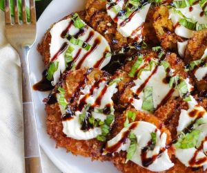 Panko and Parmesan Crusted Fried Green Tomatoes