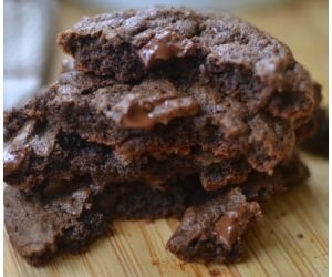 Triple Chocolate Chunk Cookies