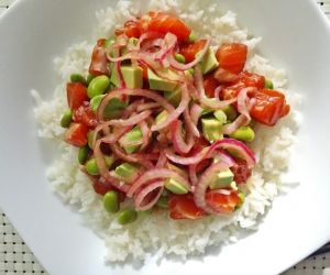 Salmon Rice Bowl with Avocado
