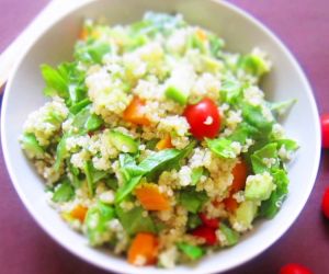 Garden Veggie Quinoa Salad with Lemon Vinaigrette