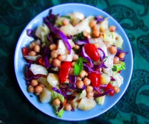 Chickpea Potato Salad with Mint Cider Dressing