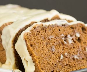 Chocolate Pumpkin Bread Recipe with Browned Butter Maple Glaze