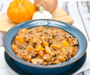Butternut Squash, Black Bean and Beef Chili