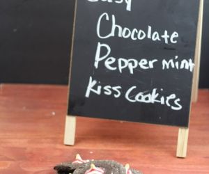 CHOCOLATE PEPPERMINT KISS COOKIES