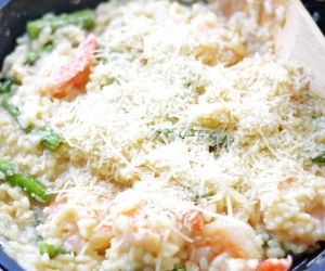 Shrimp Asparagus Risotto