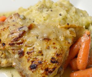 Pressure Cooker Lemon and Herb Chicken and Mashed Potatoes