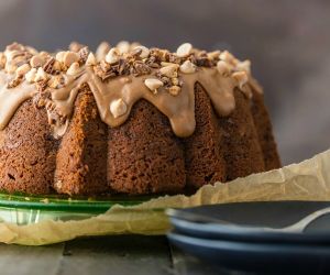Chocolate Peanut Butter Cup Pound Cake