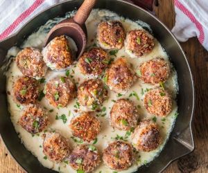 Chicken Cordon Bleu Meatballs