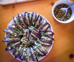 Keto Eggplant Burgers Recipe [Chinese Qiezi He]	