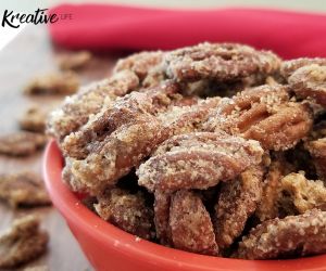 Oven Roasted Candied Pecans