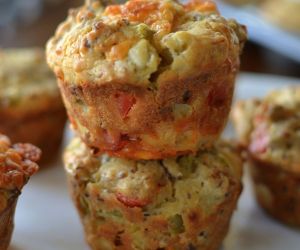 On the Go Sausage Cheddar Breakfast Muffins