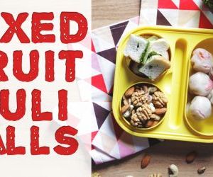 Easy snacks mixed fruit puli balls recipe