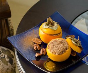 Persimmon Dessert Cups Stuffed with Butternut Squash [Paleo, AIP, GF]