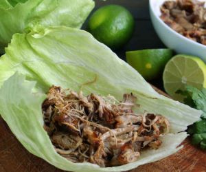 Keto Pork Carnitas Recipe with Lettuce Wraps