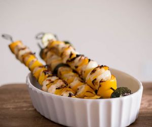 Grilled Chicken Skewers Recipe with Garlic Sauce [Paleo, Keto, AIP]