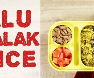 How to make Aloo Palak Rice for your kid’s tiffin box