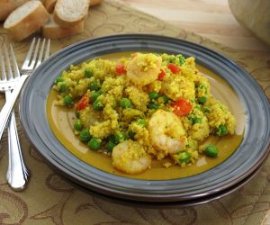 Shrimp Couscous Paella {One Dish Meal}