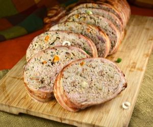 The Best Bacon Wrapped Pork Meatloaf - Kitchen Divas