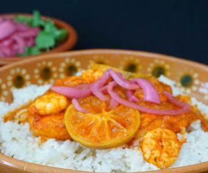 Instant Pot Achiote Fish and Shrimp - The Steamy Cooker