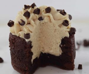 Brownie Bowls With Peanut Butter Mousse