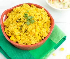 Sweet Corn Pulao Recipe