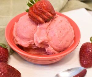 Strawberry Frozen Yogurt - Weight Watchers Friendly