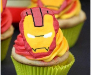 IRON MAN CUPCAKES