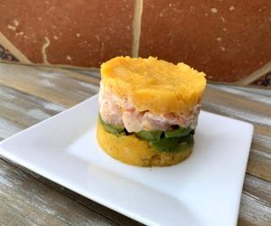 Peruvian Shrimp Causa