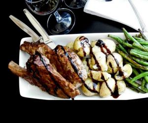 BALSAMIC PORK CHOP DINNER FOR TWO