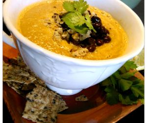 Avocado Black Bean & Tomato Bisque