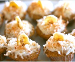 Banana Muffins with Toasted Coconut