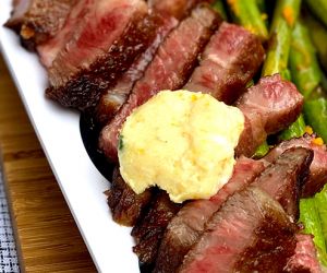 Miyazakigyu Wagyu Ribeye with Orange Miso Butter