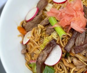 Miyazakigyu Wagyu Strip Steak Yakisoba