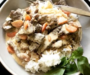 Panang Wagyu Beef Curry Over Jasmine Rice