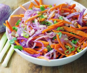 Carrot and Purple Daikon Radish Salad Recipe