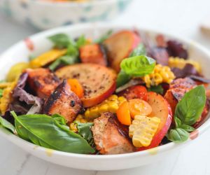 Salmon and Peach Salad