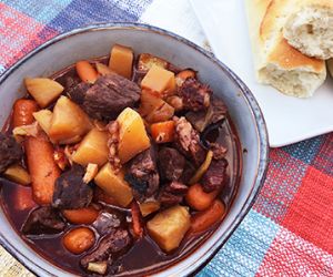 Pressure Cooker Fullblood Wagyu Beef and Bacon Stew