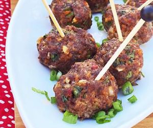 Spicy Wagyu Beef and Harissa Meatballs with Dip
