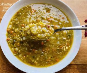 Crockpot Split Pea Soup - Print Recipe | Kathys Vegan Kitchen