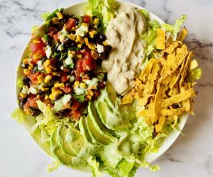 Vegan Mexican Salad with Cilantro Ranch Dressing | CokoCooks