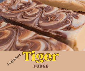 3 Ingredient Tiger Fudge