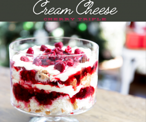 Cream Cheese Cherry Trifle