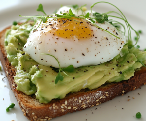 Poached Egg with Avocado Spread
