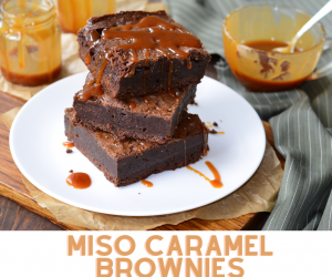 Miso Caramel Brownies